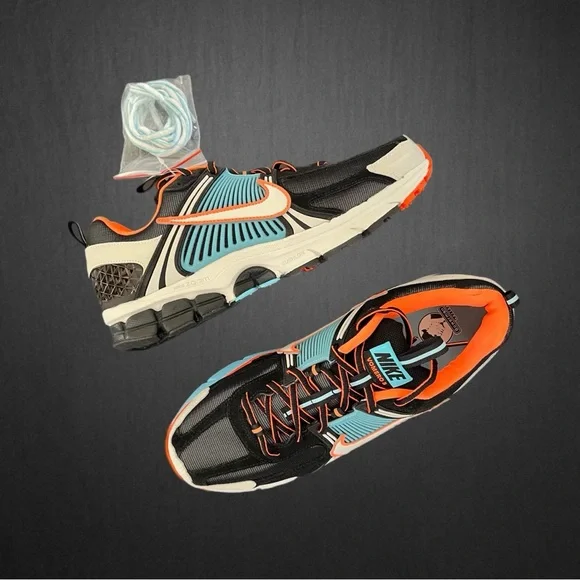 ✔️New✔️ NIKE Air Zoom Vomero 5 Blue Glaze Total Orange
